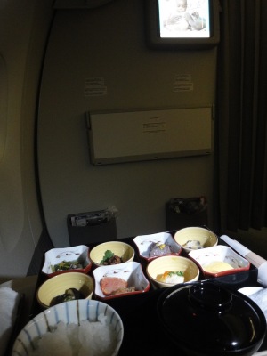 JAL002ビジネスクラス　朝食
